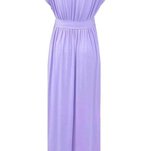 Lilac Maternity Wrap Dress - Picture 2 of 3